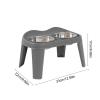 Leakproof Foldable Raised Double Dog Bowl view 4