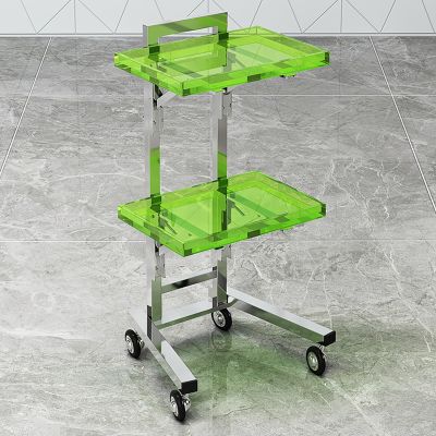 ZDMZR Salon SPA Beauty Hairdressing Trolley, Green
