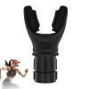Biglumin Adjustable Resistance Lung Trainer, ABS + Silicone, Black view 1