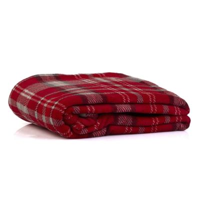 eBoutik Fluffy Winter Pet Blanket for Dogs and Cats, 100 x 140 cm, Soft, Warm, Machine Washable, Red