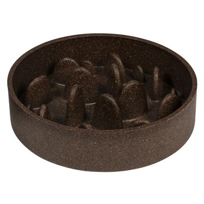 JACK AND VANILLA Eco-Friendly Slow-Feeder Bamboo Bowl for Dogs, 1,430 ml, 21 cm, Natural Brown