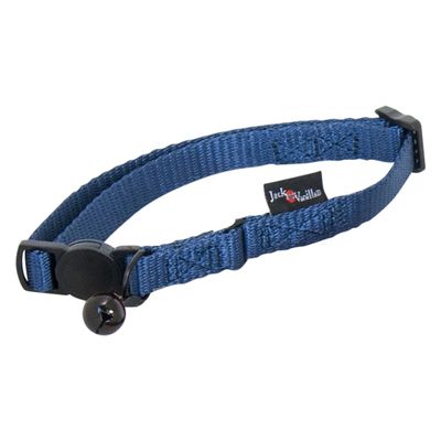 JACK AND VANILLA Adjustable Nylon Collar for Kittens, Blue, 17–24 cm