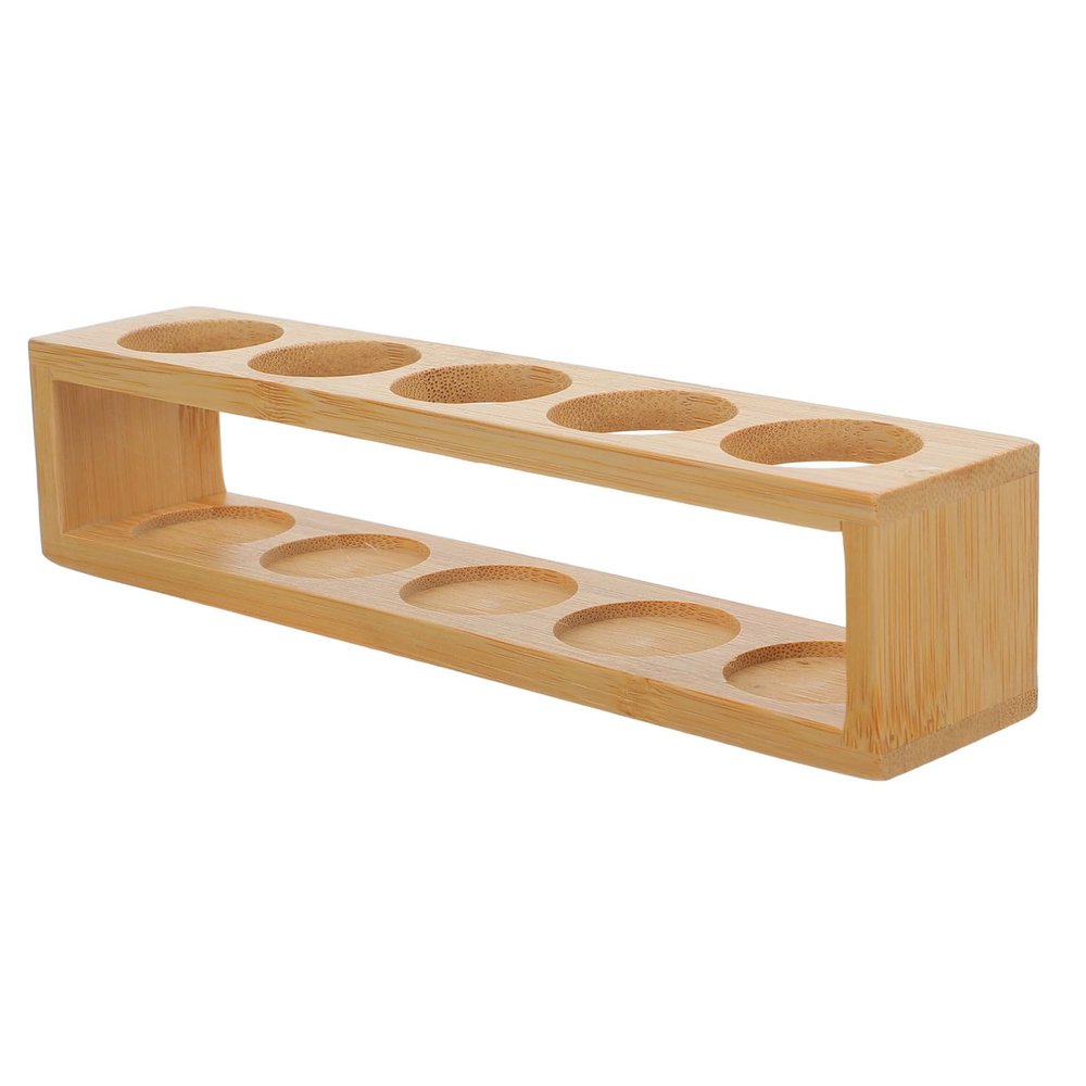 Beige Bamboo 5-Slot Essential Oil Holder