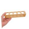 Beige Bamboo 5-Slot Essential Oil Holder view 4