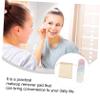 FRCOLOR 13-Piece Reusable Bamboo Fiber Makeup Remover Pads with Powder Puff, Facial Cleansing Puff, and Mesh Bag view 2
