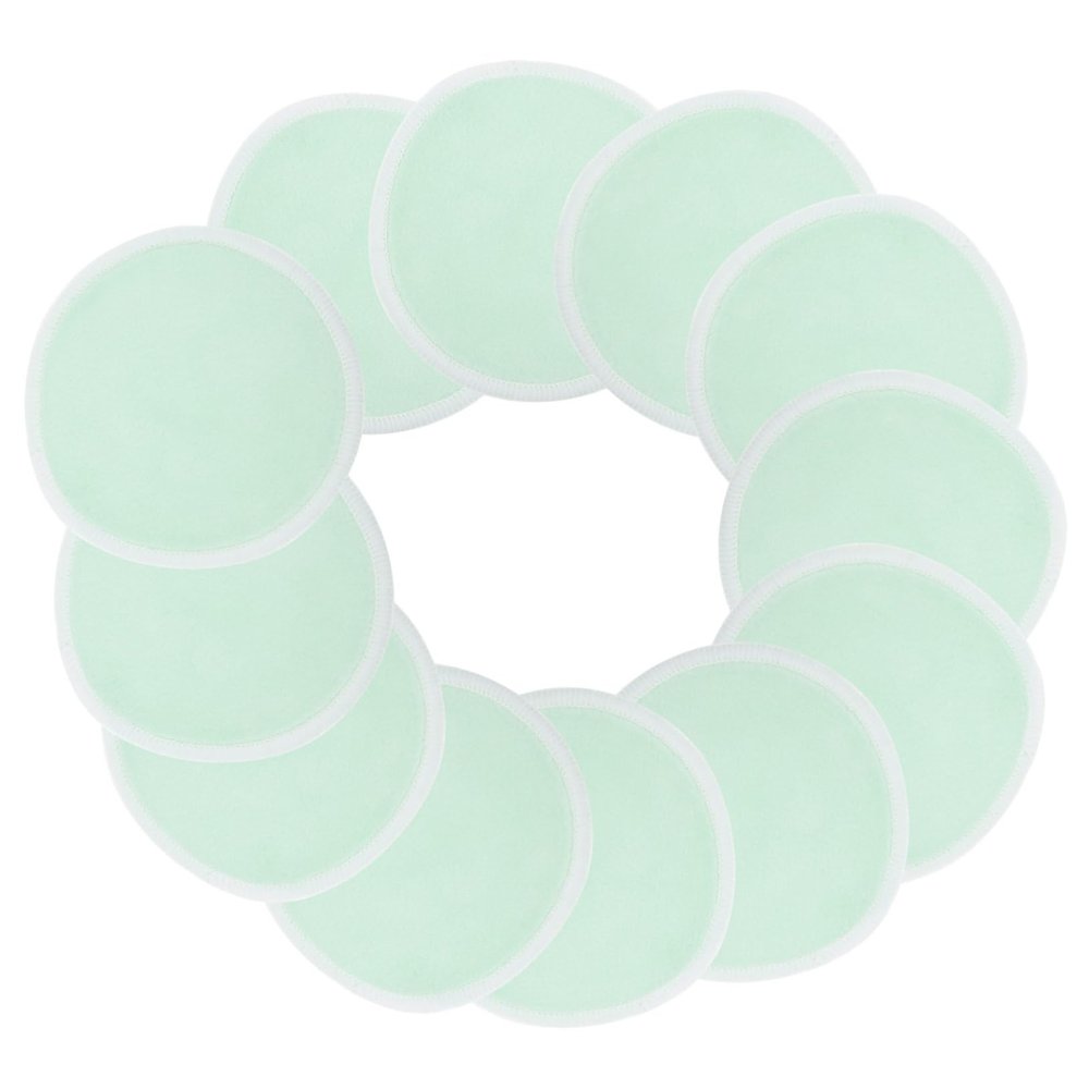 Healeved 12-Piece Reusable Makeup Remover Pads, Gentle Facial Cleansing for Easy Removal of Makeup and Waterproof Mascara