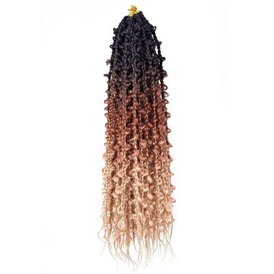 24" Butterfly Box Braid Crochet Ponytail Hairpiece, 6 Packs