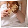 Wooden Hair Comb with Wide Teeth for Women and Men, Yellow view 4