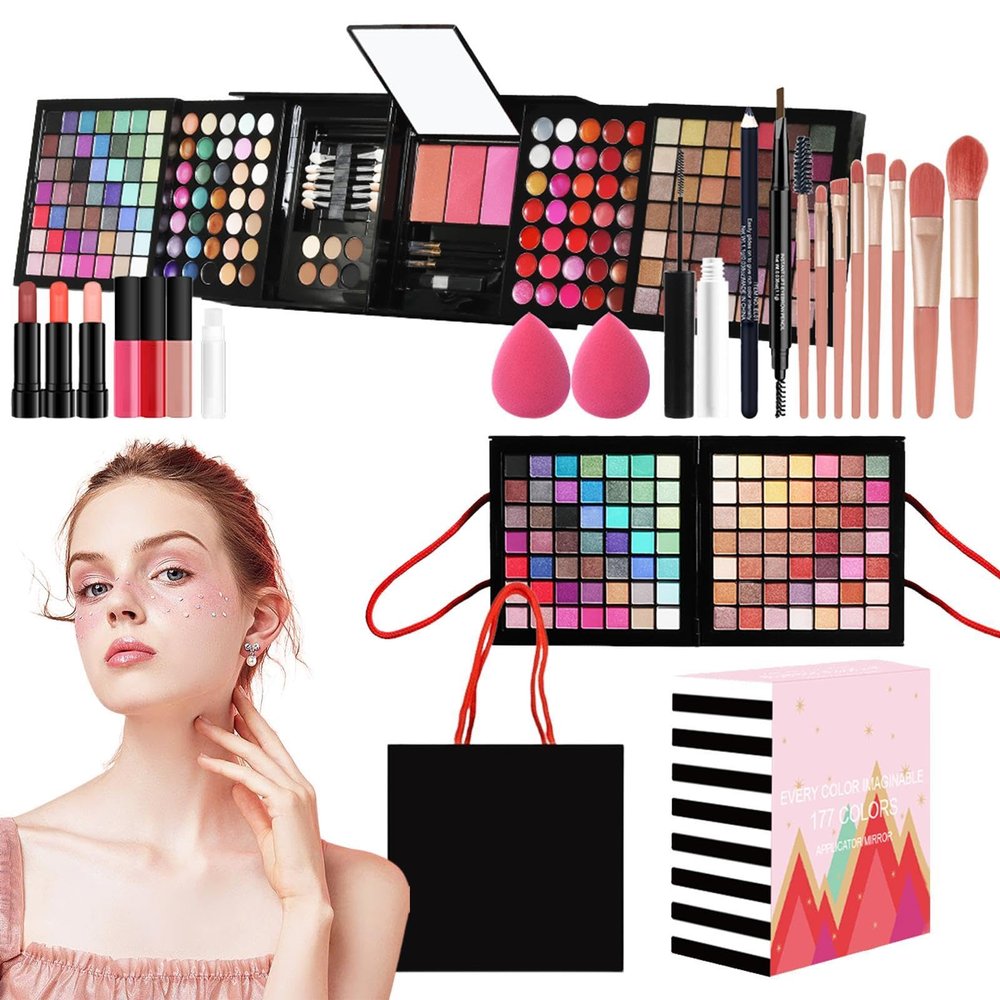 Full Makeup Kit for Women - All-in-One Cosmetic Set with Makeup Tools