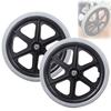 15 x 1.75-Inch Wheelchair Rear Replacement Wheels, 12 mm Inner Diameter, Solid Tires view 1