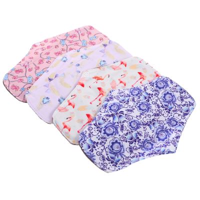 FOMIYES Reusable Menstrual Pads - 4 Pack Charcoal Pads