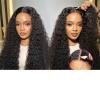 Glueless Human Hair Deep Wave HD Transparent Lace Front Wig, 30 in, 250%/180% Density, 13×6 view 3