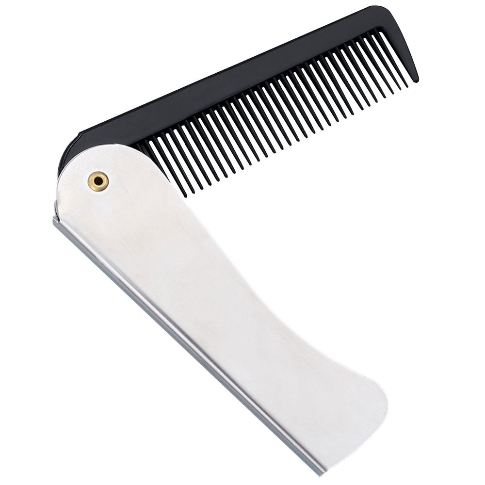 Men's Beard Comb, 1 Count, Folding Pocket Comb