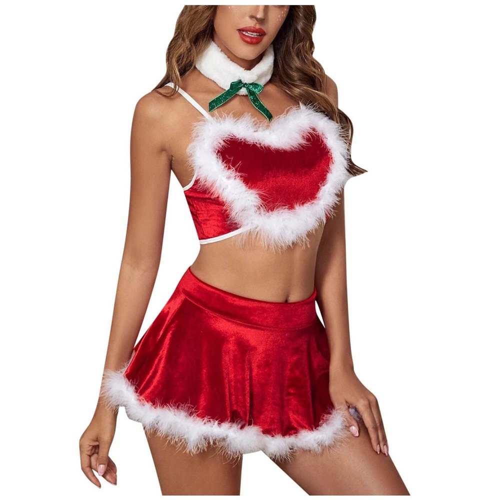 Women's Christmas Santa Bodysuit Lingerie
