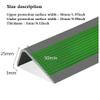 Pre-Cut, Ribbed Stair Edge Protector, Non-Slip Rubber Guard for Indoor and Outdoor Stairs (Green, 299.7 cm) view 3