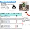 Aquarium Stand with Wheels and Storage view 2