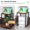 Aquarium Stand with Wheels and Storage view 3