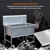 Elevated Stainless Steel Dog Bathing Station with Faucet view 3
