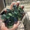 QINGQI Natural Green Fluorite Quartz Crystal Stone, Tumbled Stone, 50–60 g view 3