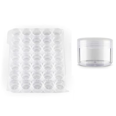 QZLNONTK 100 Clear Acrylic Cosmetic Sample Jars, 15 mL