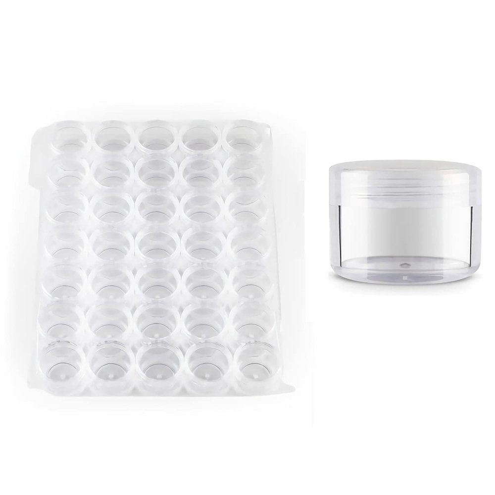 QZLNONTK 100 Clear Acrylic Cosmetic Sample Jars, 15 mL