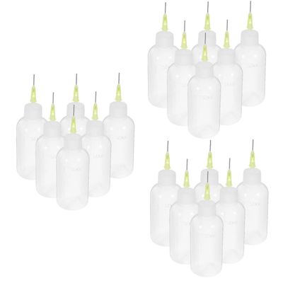 SOLUSTRE 18-Piece Precision Glue Applicator Bottles, Reusable for DIY Projects and Applications