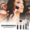 Compact 7-Piece Makeup Brush Set with Soft Brushes view 2