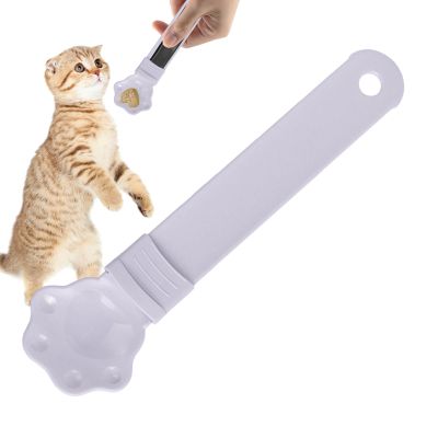 Happy Spoon Paw-Shaped Cat Snack Scoop and Lickable Food Dispenser