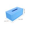 Hoement Multifunctional Rectangular Tissue Box, Plastic, Nostalgic Vintage Design, Napkin Dispenser for Home and Car Back Seat view 2
