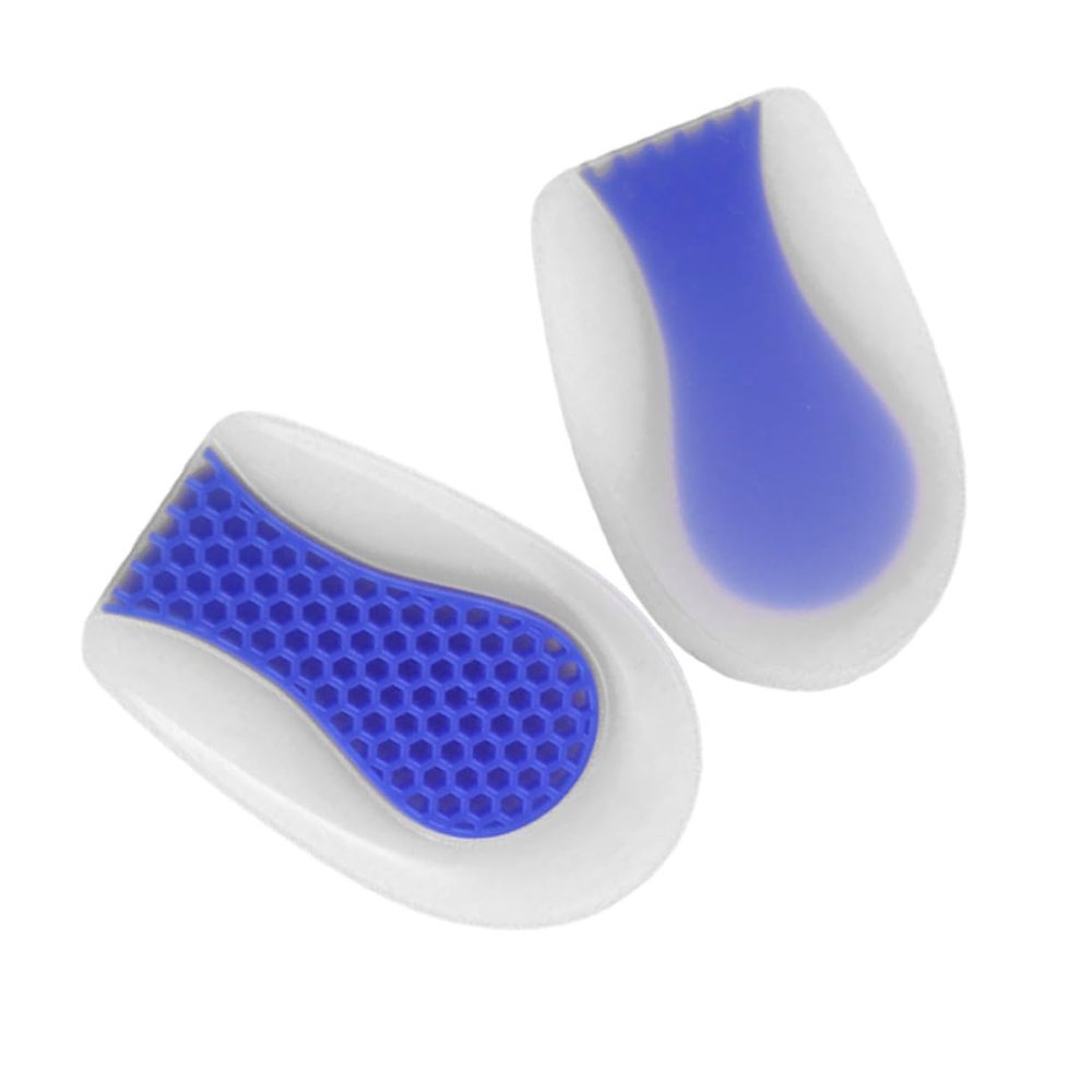 SOESFOUFU 1 Pair Silicone Heel Cushions, Invisible U-Shaped Shoe Inserts for Shock Absorption and Pressure Relief