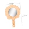 VICASKY Unfinished Wooden Hand Mirror Craft Blank for Kids view 2
