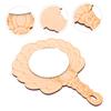 VICASKY Unfinished Wooden Hand Mirror Craft Blank for Kids view 3