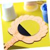 VICASKY Unfinished Wooden Hand Mirror Craft Blank for Kids view 4