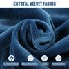 LDLCYCN Solid Massage Table Skirt Cover with Face Breathing Hole, Crystal Velvet, B/Gray, 70 x 185 cm (S) view 2