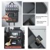 Toets Car Back Seat Organizer for Alfa Romeo GT (937), PU Leather with Foldable Tray, Black/Gray view 4