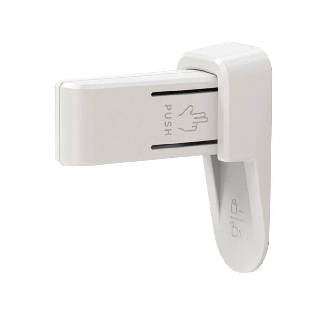 JMORCO Universal Door Lever Lock, Anti-Opening Safety Lock (White)