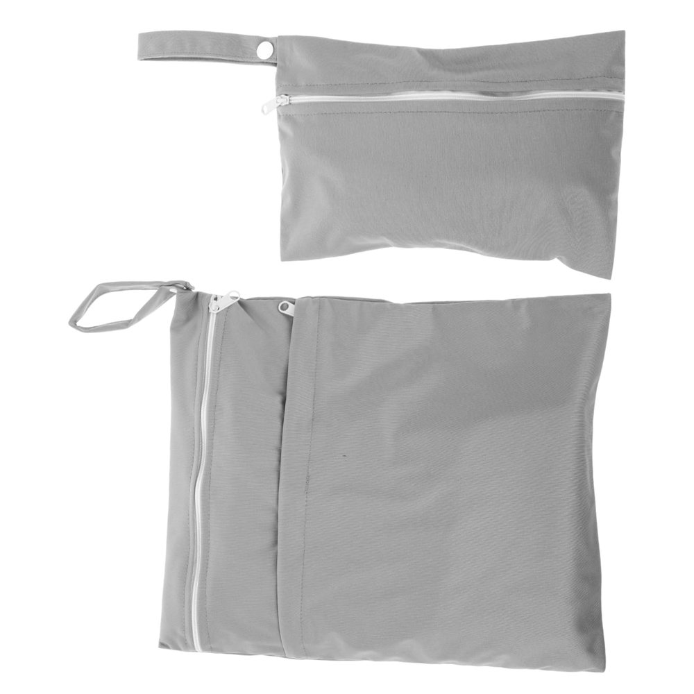KOMBIUDA 2-Piece Reusable Wet and Dry Bags for Cloth Diapers and Hygiene Products, Waterproof and Washable