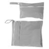 KOMBIUDA 2-Piece Reusable Wet and Dry Bags for Cloth Diapers and Hygiene Products, Waterproof and Washable view 1