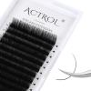 ACTROL Classic Eyelash Extensions, 0.10 mm, D Curl, 11–14 mm, Mixed Tray, Matte Black view 1