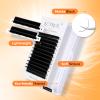 ACTROL Classic Eyelash Extensions, 0.10 mm, D Curl, 11–14 mm, Mixed Tray, Matte Black view 3