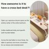 AMHSNIJI Adjustable Overbed Rolling Laptop and Computer Table view 4