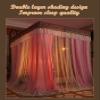 Princess Bed Canopy Curtains, Double-Layer Blackout Net for King-Size Bed Frame, Floor-Standing view 2