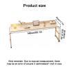 AMHSNIJI Height-Adjustable Overbed Table with Wheels view 2