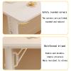 AMHSNIJI Height-Adjustable Overbed Table with Wheels view 3
