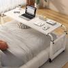 AMHSNIJI Overbed Table with Wheels view 1