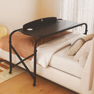 AMHSNIJI Adjustable Overbed Desk with Wheels