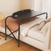 AMHSNIJI Adjustable Overbed Desk with Wheels view 1