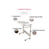 Height-Adjustable Overbed Table with Casters, Antique Oak view 4