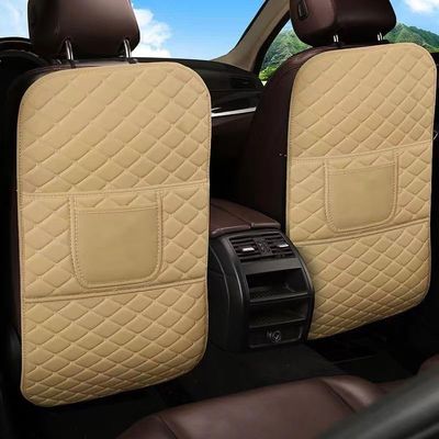 HESHS 2-Piece Car Seat Back Protectors for Audi SQ5 1st Gen (Type 8R), 2012–2017, Beige