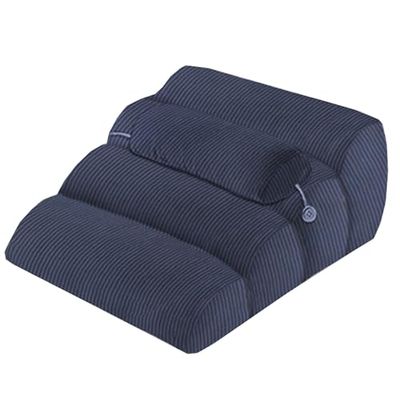 Orthopedic Bed Wedge Pillow for GERD and Snoring Relief, Removable Cover, Back and Neck Support, Blue